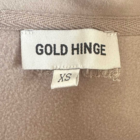 Gold Hinge Cinched Zip-Up Jacket - Picture 7 of 8